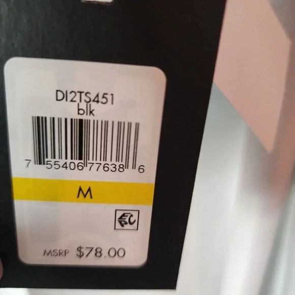 DKNY SWIM Gym Womens Cropped Beach Bikini (and Play) Top Black Size Medium NWT - Picture 10 of 12